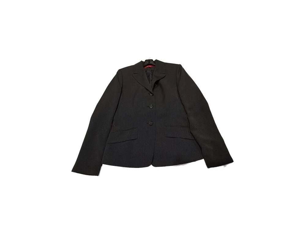 Anne Klein Women's Black Pinstripe Blazer Size 8